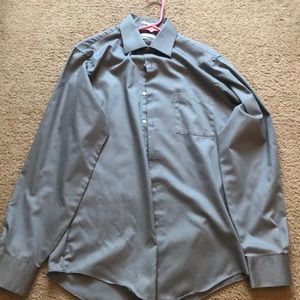 Van Heusen Fitted Silver Shirt